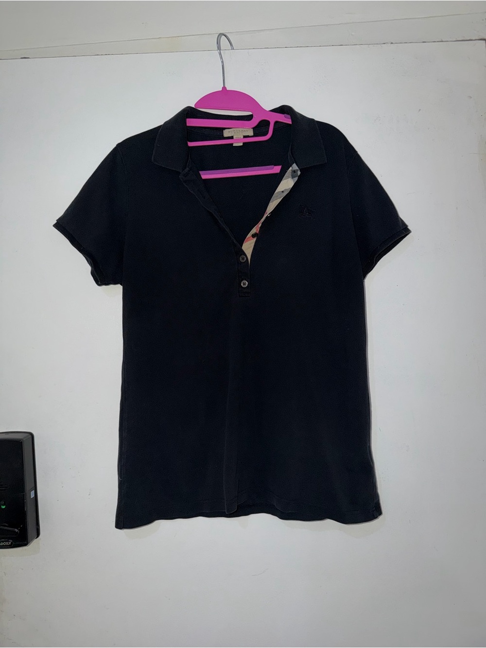 BURBERRY Women’s Black polo shirt